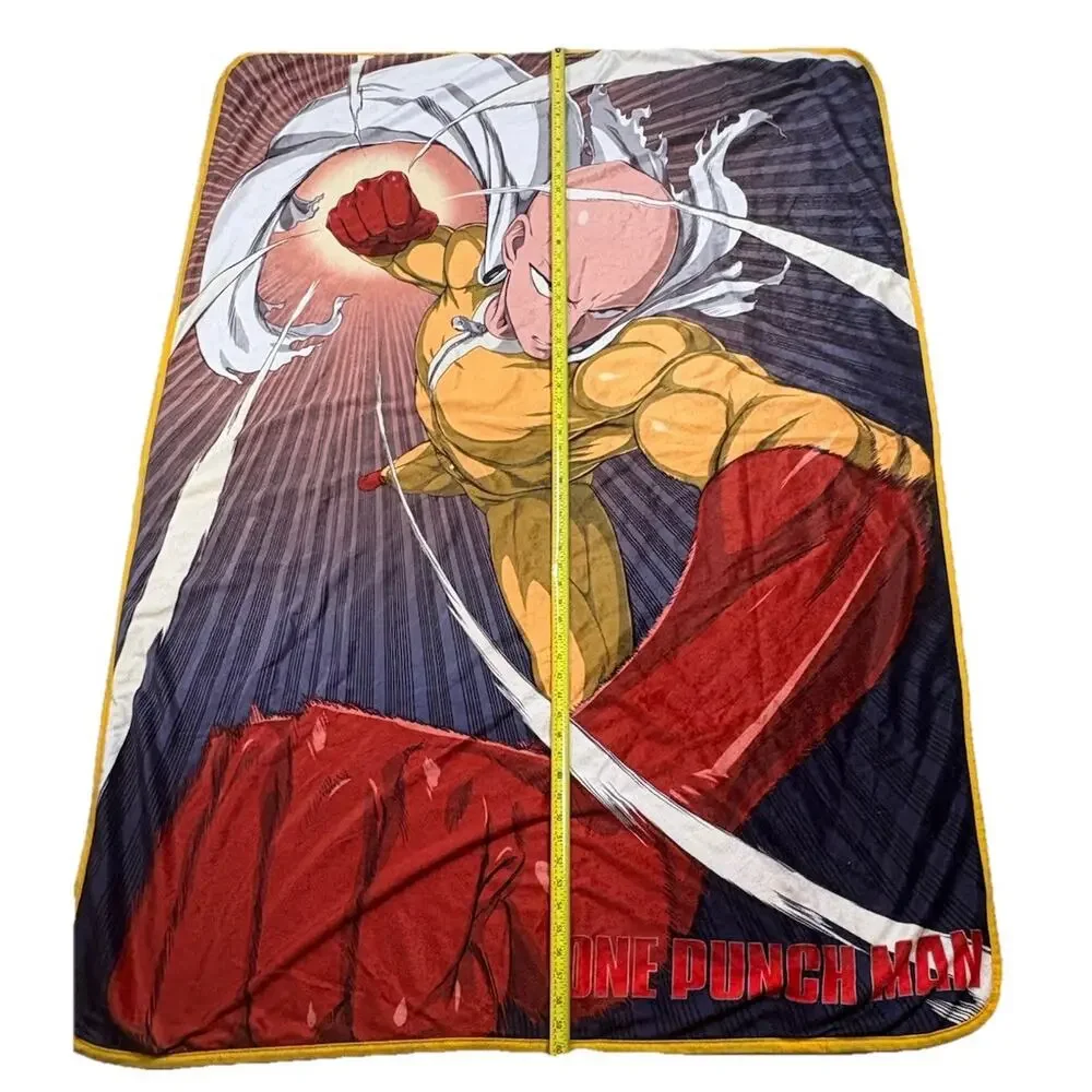 One Punch Man - Saitama & Genos Sublimation Throw Blanket 60 1/4” X 44”